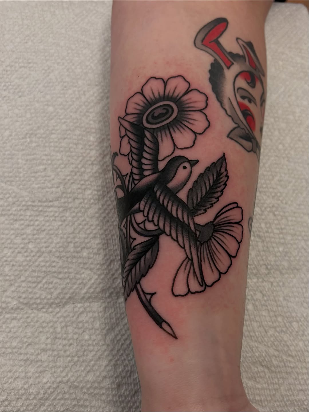 Tattoo by @christian.lasyone โ american_traditional, black_and_grey
