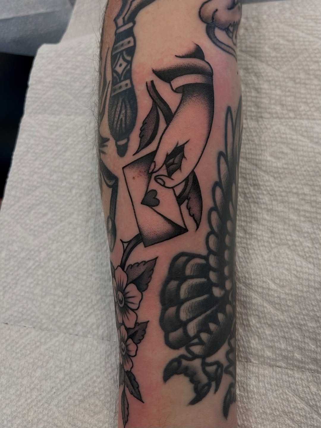 Tattoo by @christian.lasyone โ american_traditional, black_and_grey