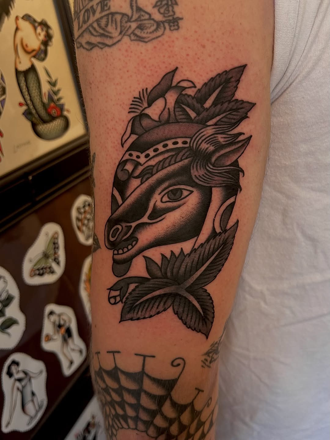 Tattoo by @christian.lasyone โ american_traditional, black_and_grey