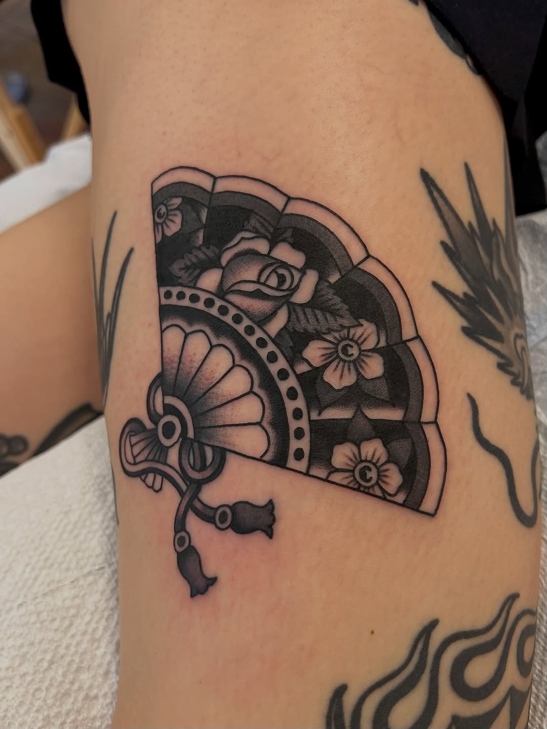 Tattoo by @christian.lasyone โ american_traditional, black_and_grey