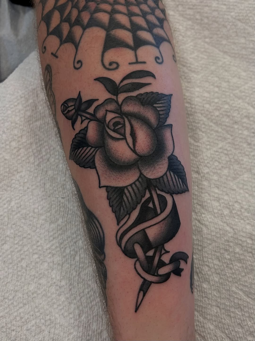 Tattoo by @christian.lasyone โ american_traditional, black_and_grey