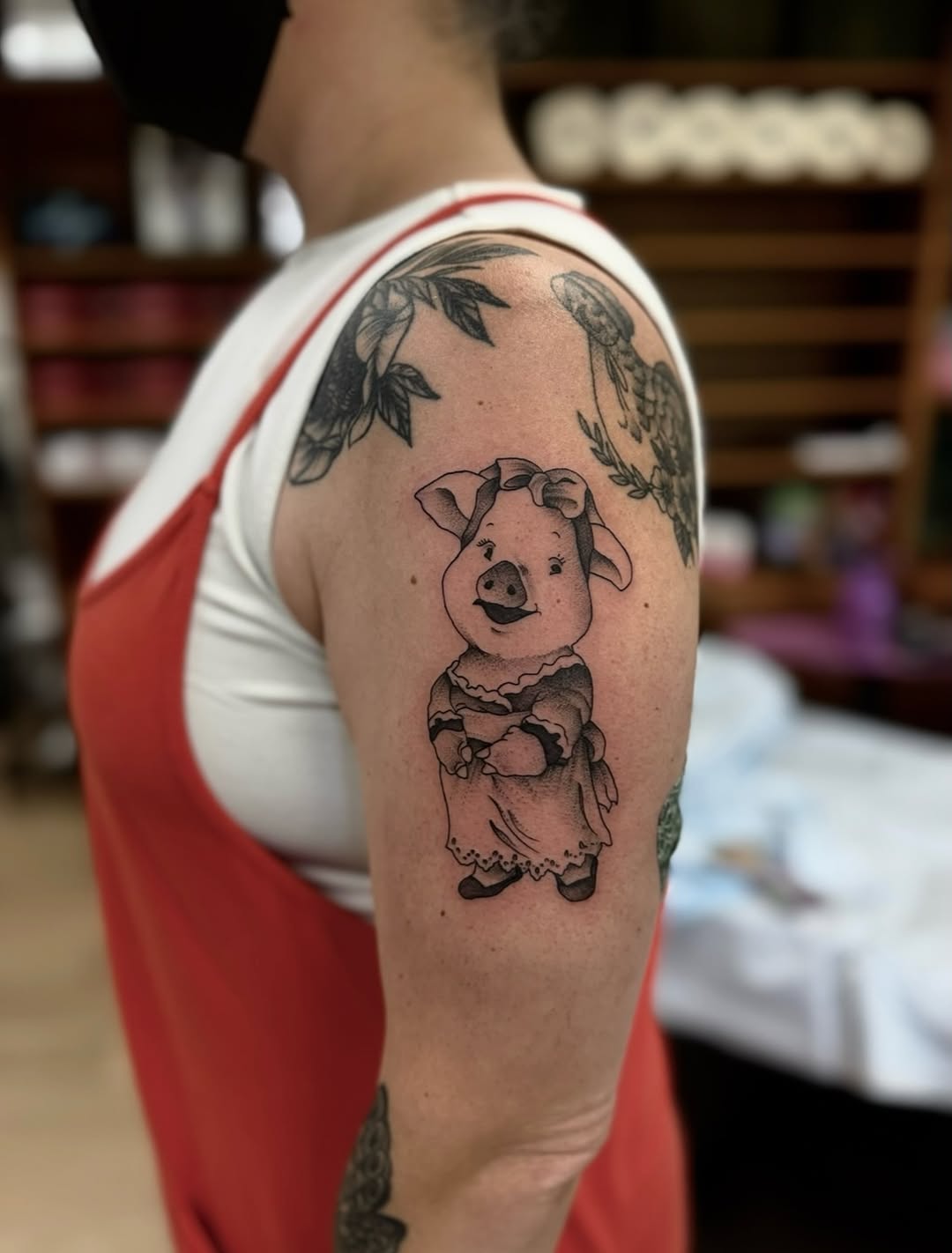 Tattoo by @kyrstalannigan — black_and_grey, chicano