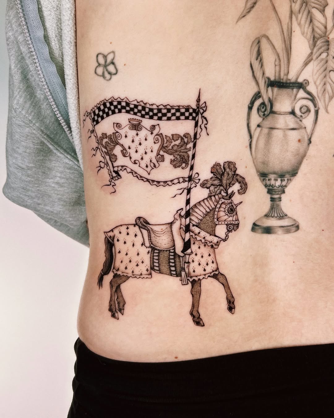 Tattoo by @ibuylemurs — black_and_grey, illustrative