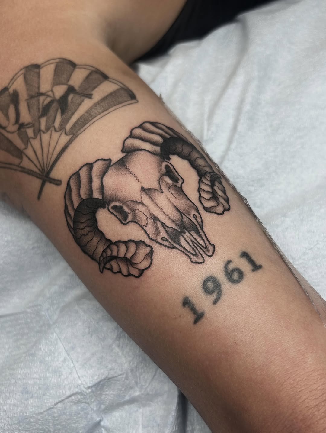 Tattoo by @dearmariatattoos — black_and_grey, illustrative