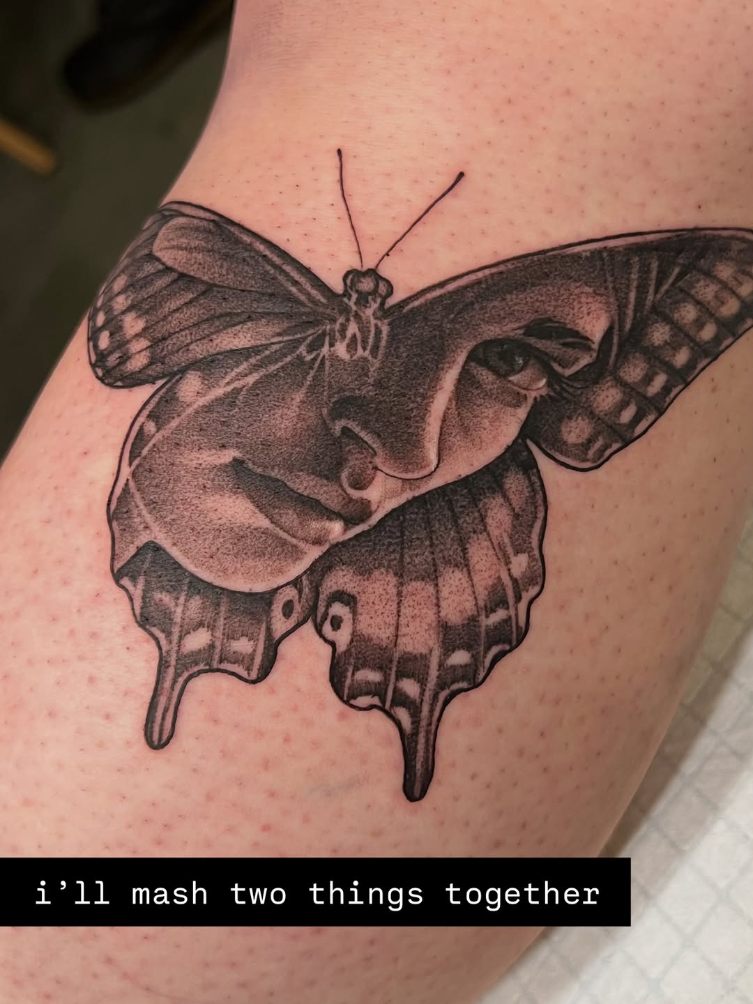 Tattoo by @girlwiththefoxtattoo — realism, dotwork