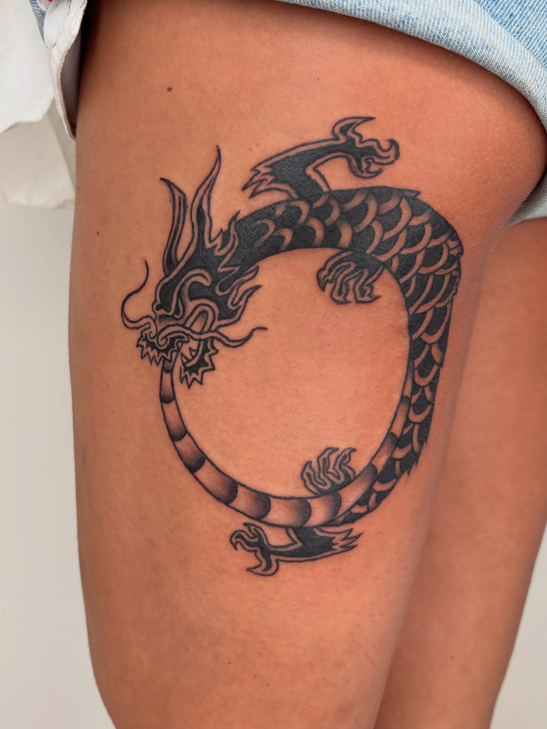 Tattoo by @belmont.studios — blackwork