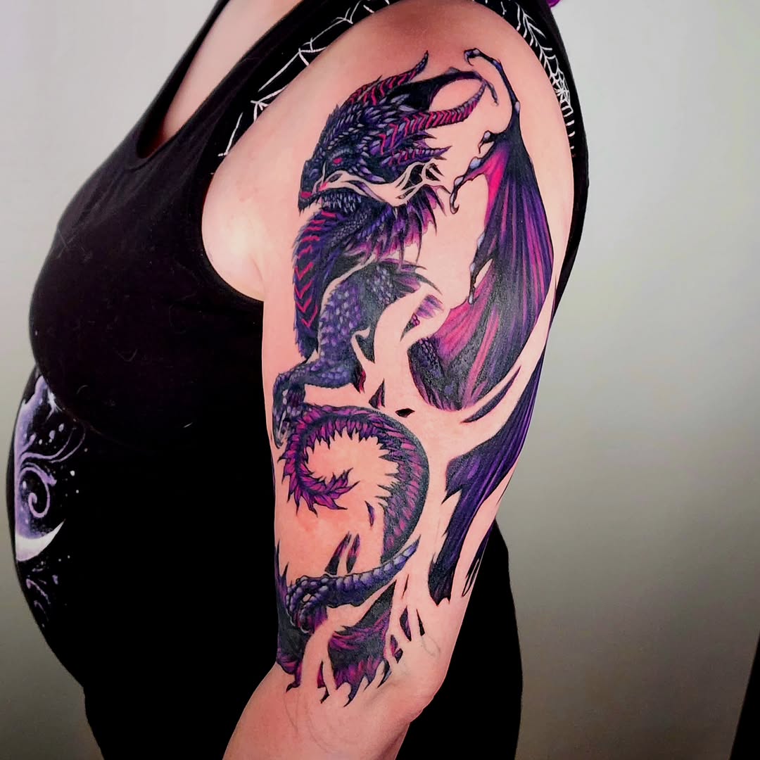 Tattoo by @soleilantoinette — dark_realism, blackwork