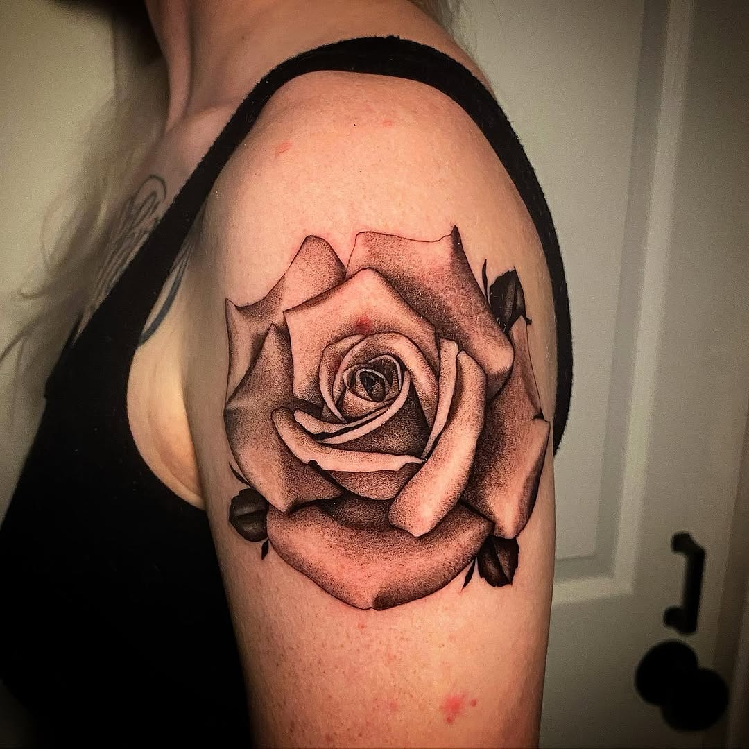 Tattoo by @marky_tattooer — realism, black_and_grey