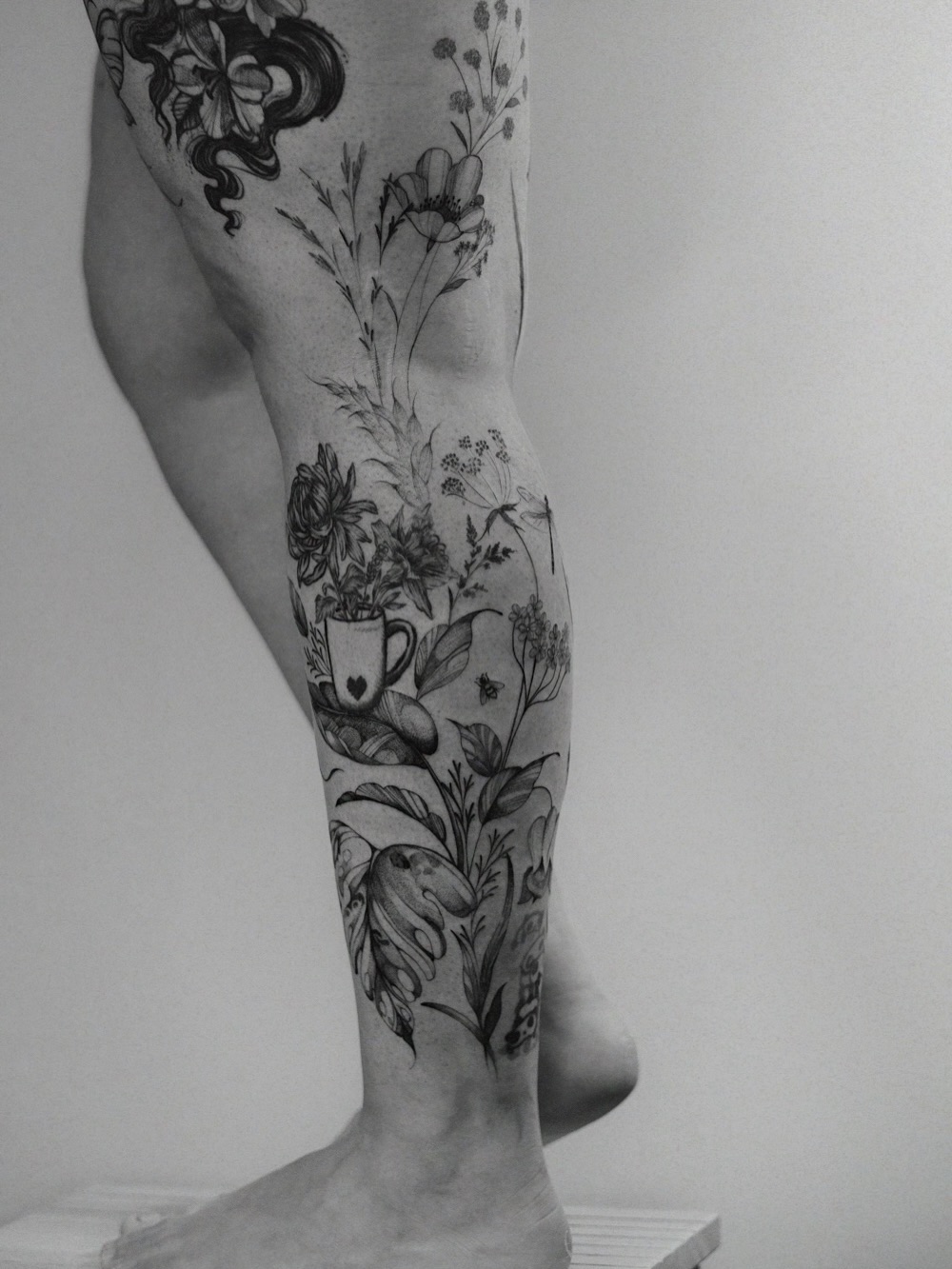 Tattoo by @temple.adorned โ blackwork