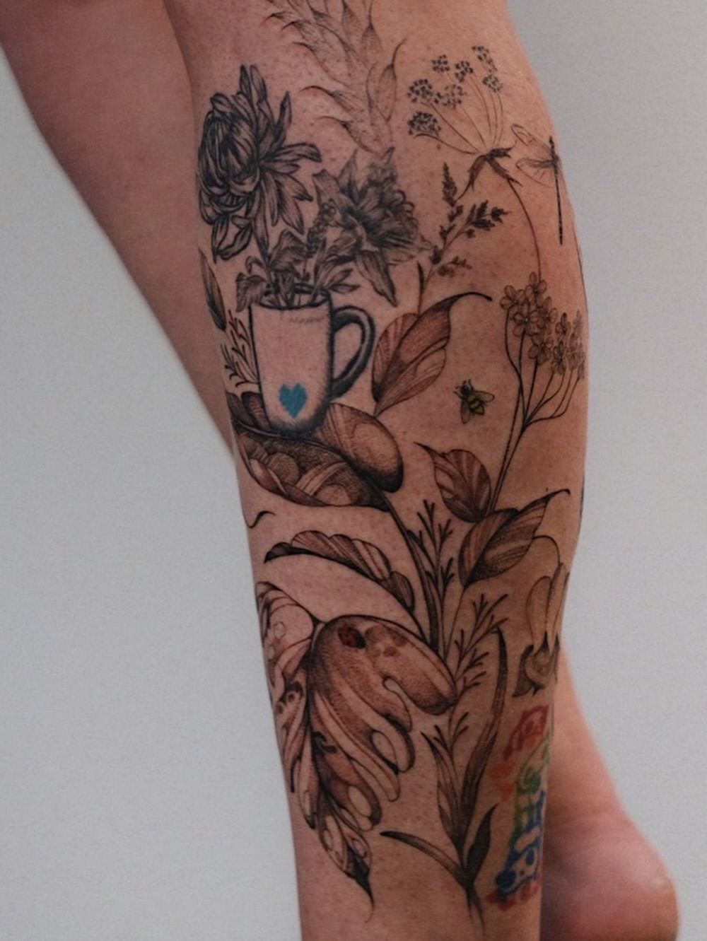 Tattoo by @temple.adorned โ black_and_grey