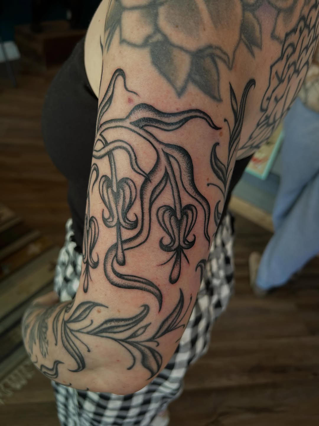 Tattoo by @morganmtattoo — black_and_grey, ornamental