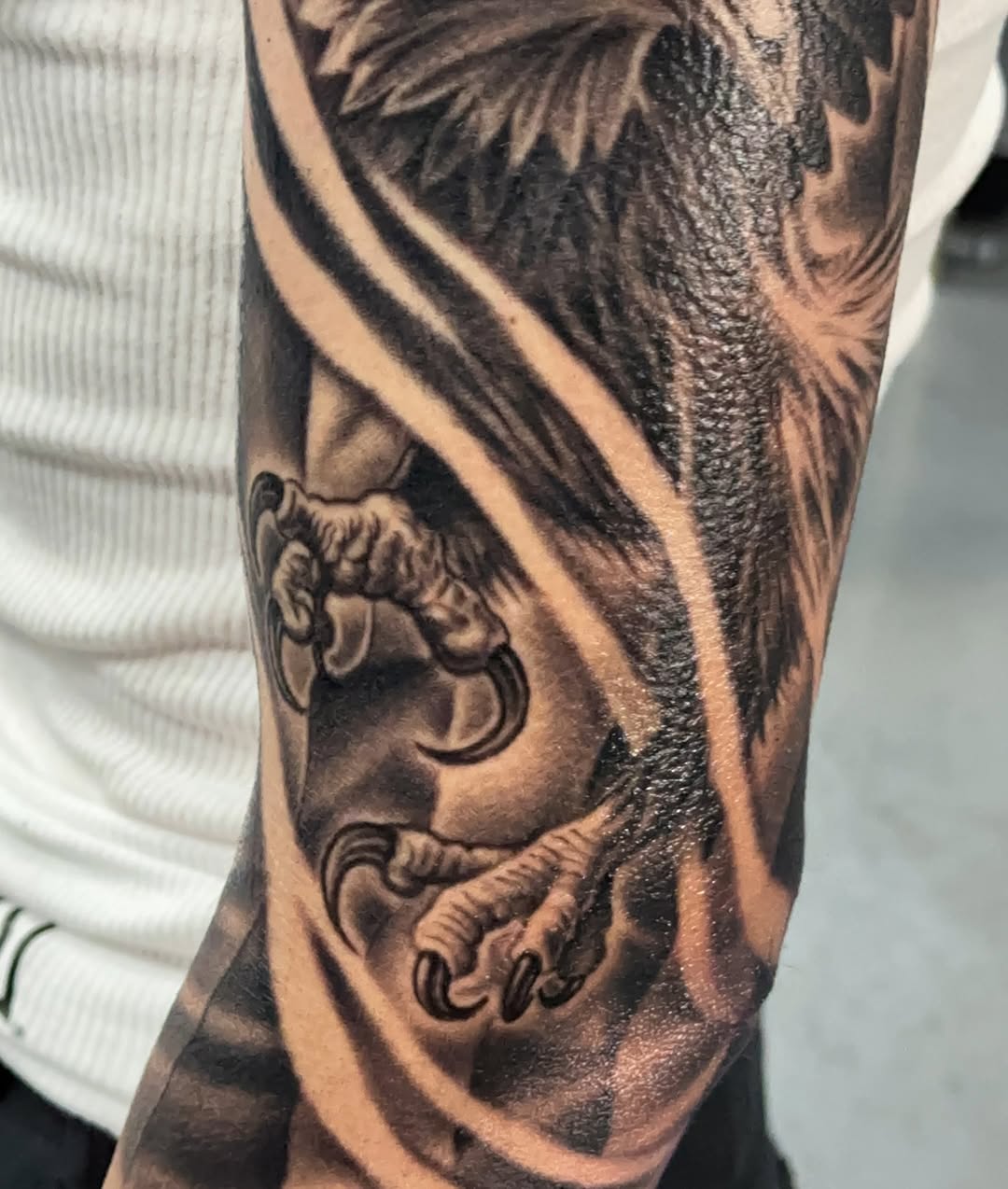 Tattoo by @aleman.adan — realism, black_and_grey