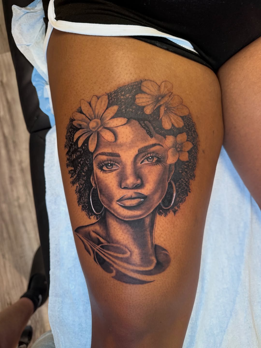Tattoo by @tatbyb — realism, black_and_grey