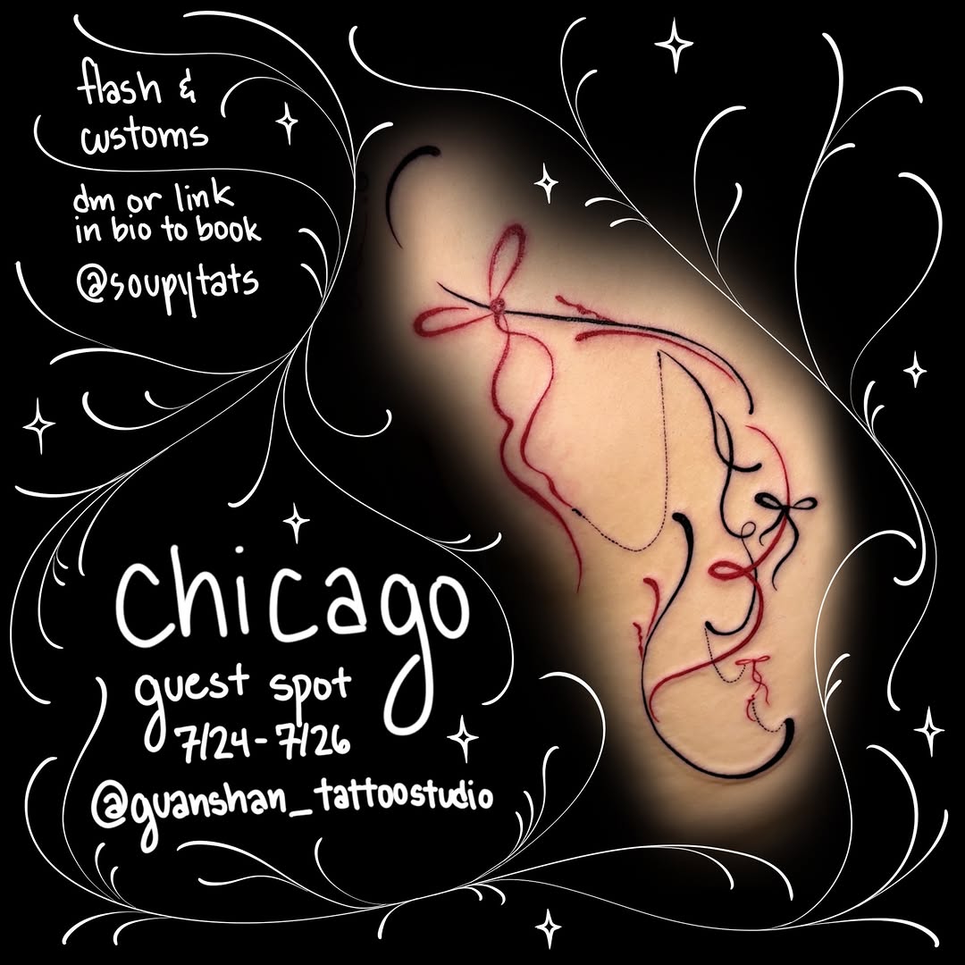 Tattoo by @soupytats — illustrative, fine_line