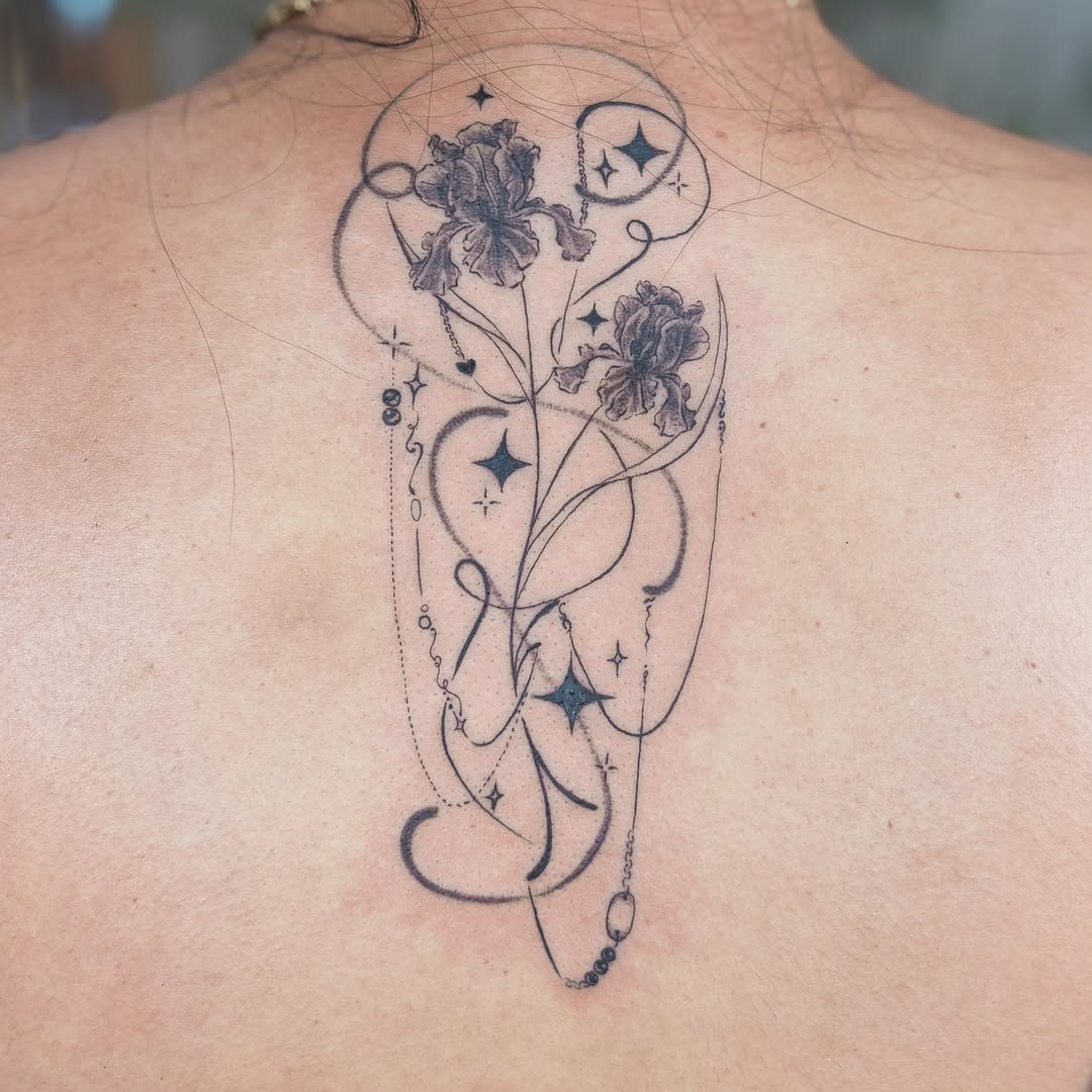 Tattoo by @soupytats — illustrative, black_and_grey