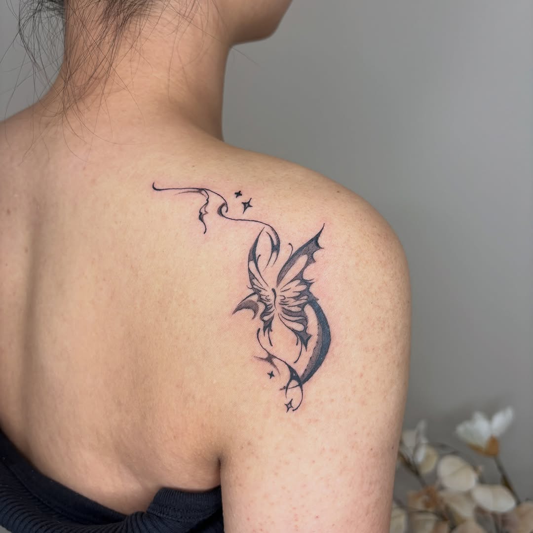 Tattoo by @soupytats — fine_line, illustrative