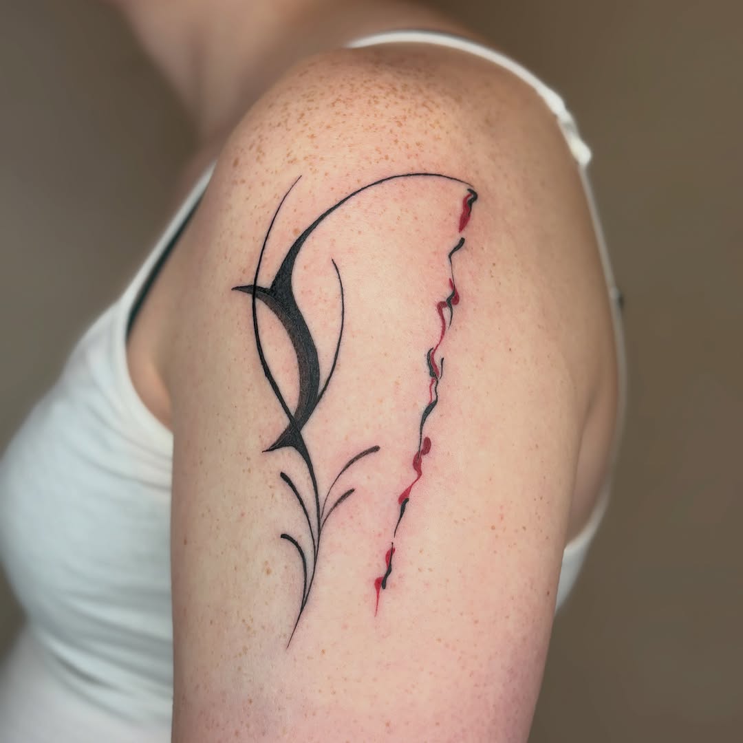Tattoo by @soupytats — illustrative, fine_line