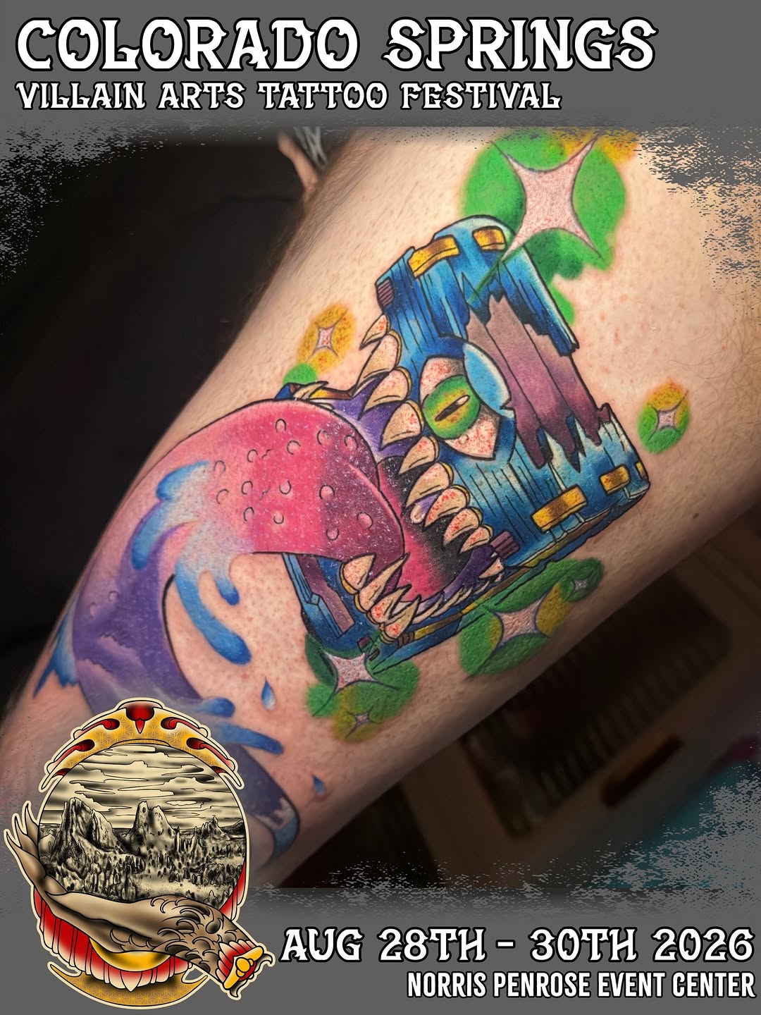 Tattoo by @xxsashafontainexx — new_school, trash_polka