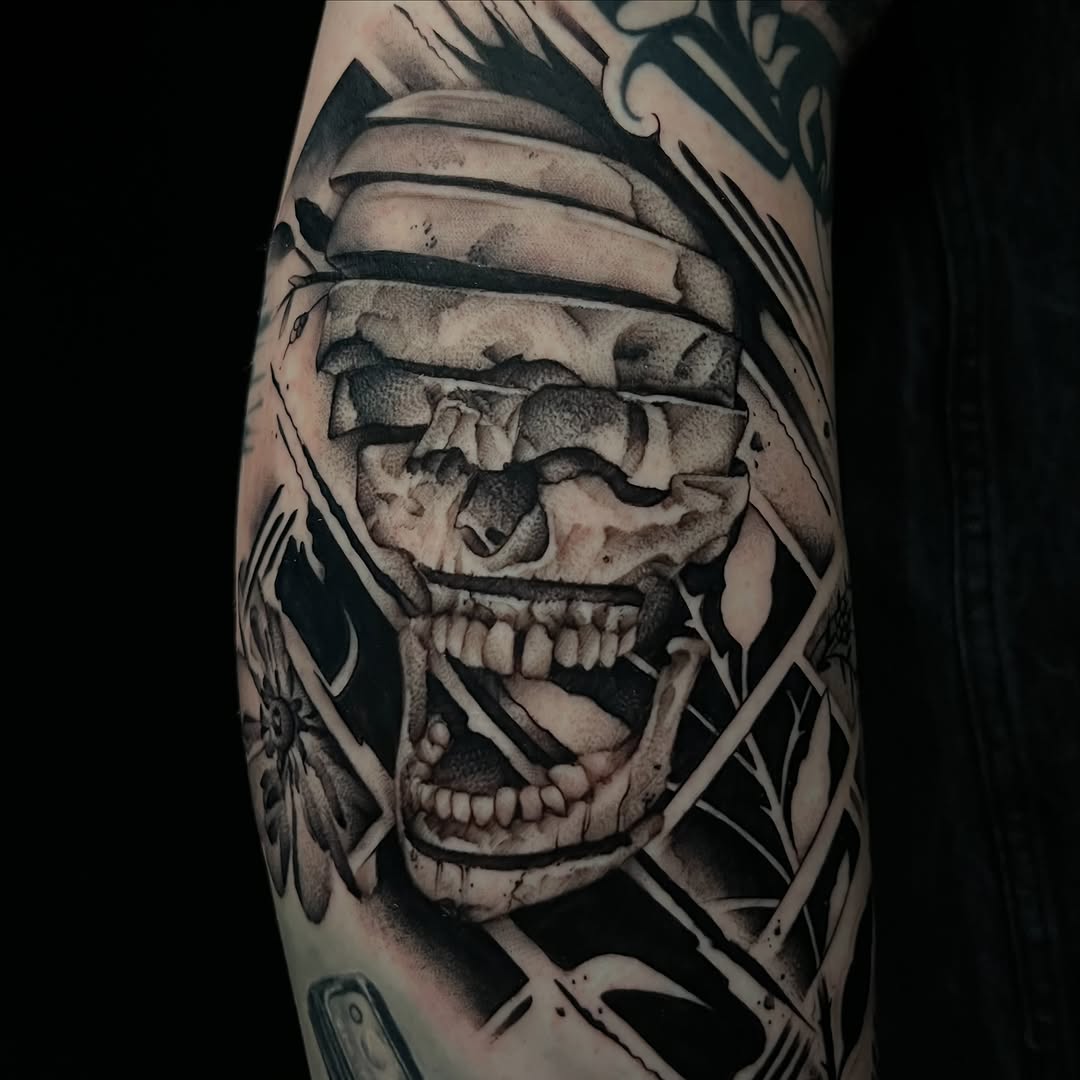 Tattoo by @bodyartbycuda — dark_realism