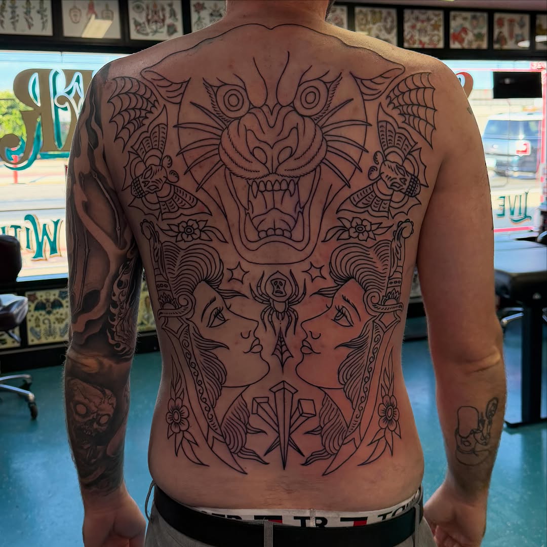 Tattoo by @mattklass — american_traditional, illustrative