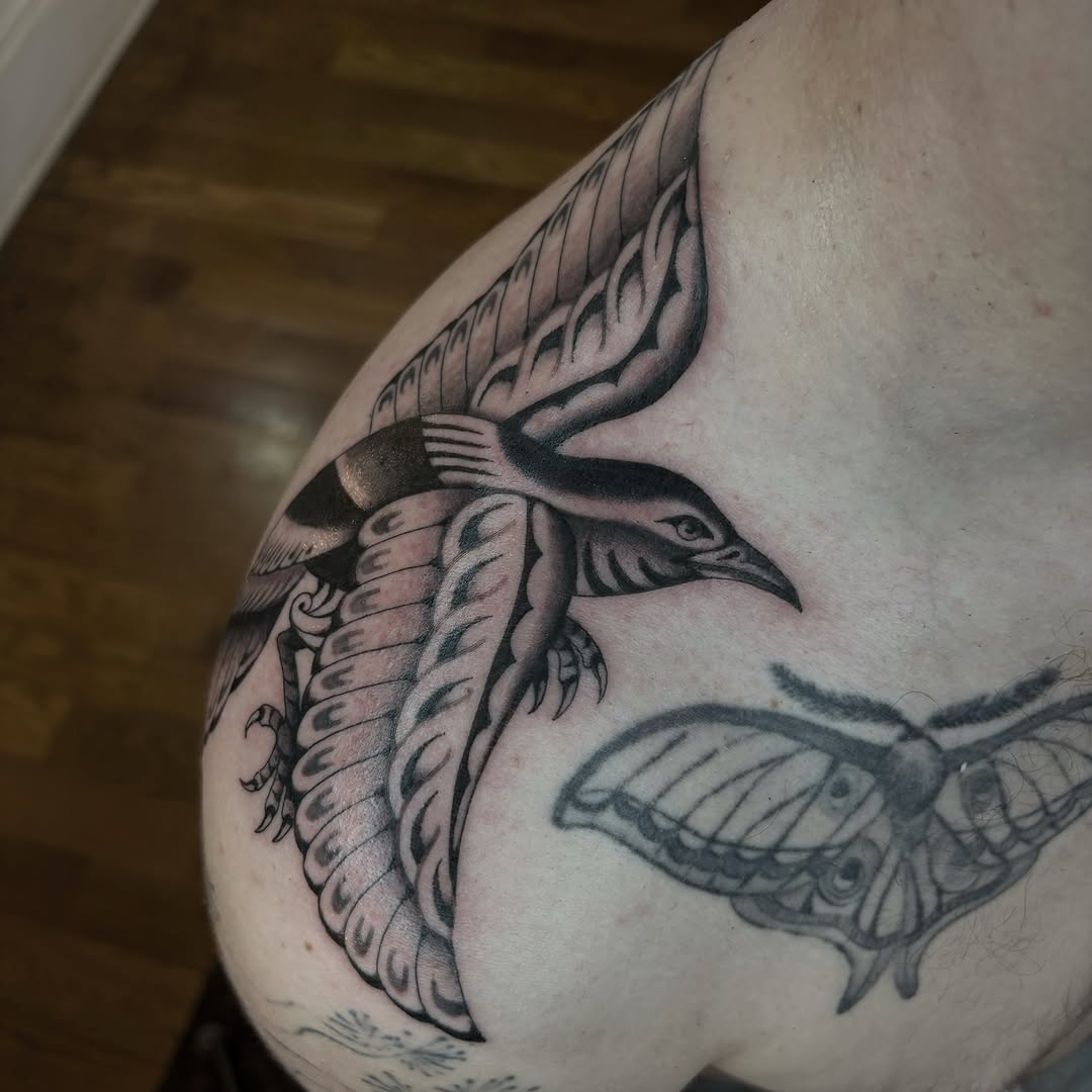 Tattoo by @evan.adtt — black_and_grey, realism
