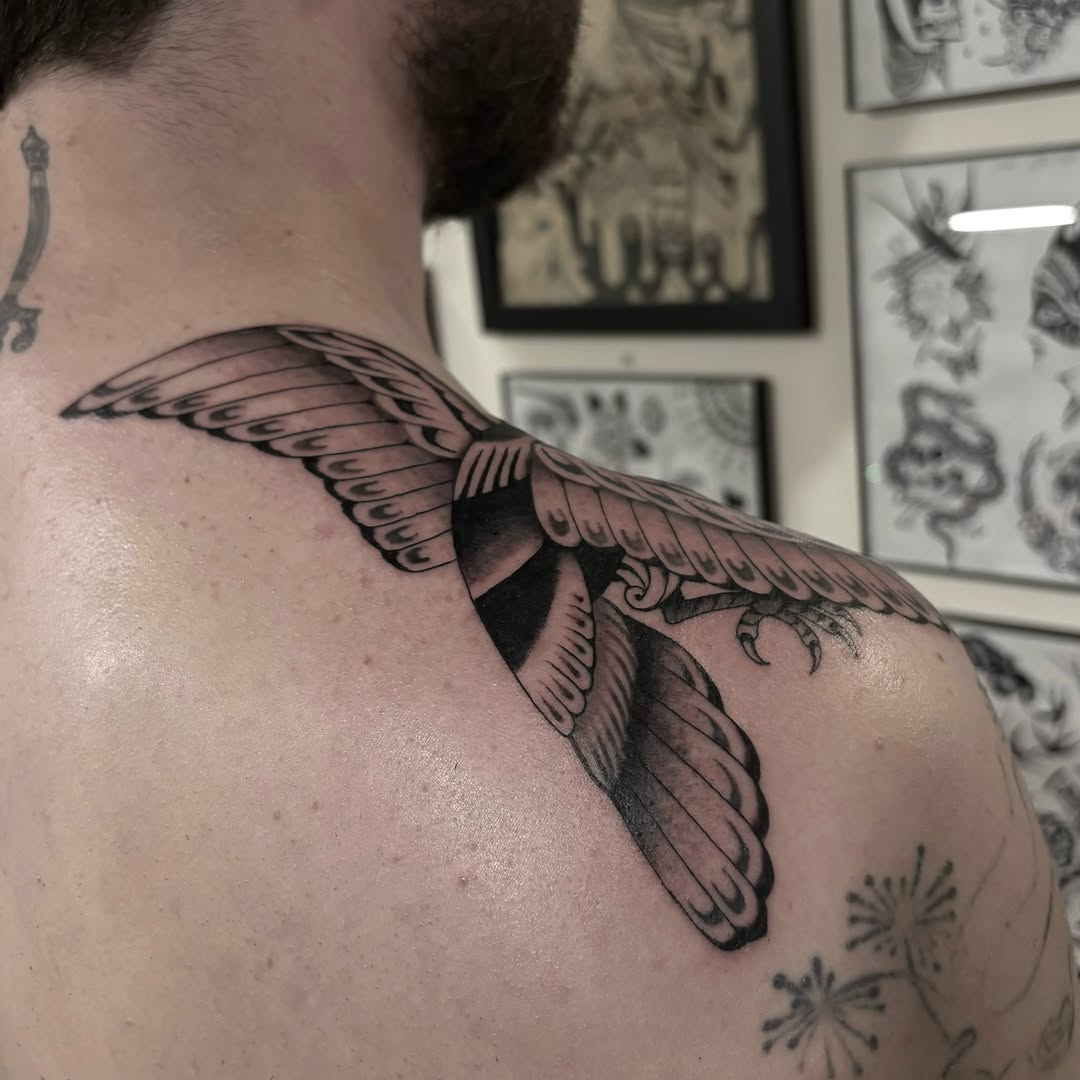 Tattoo by @evan.adtt — black_and_grey, realism