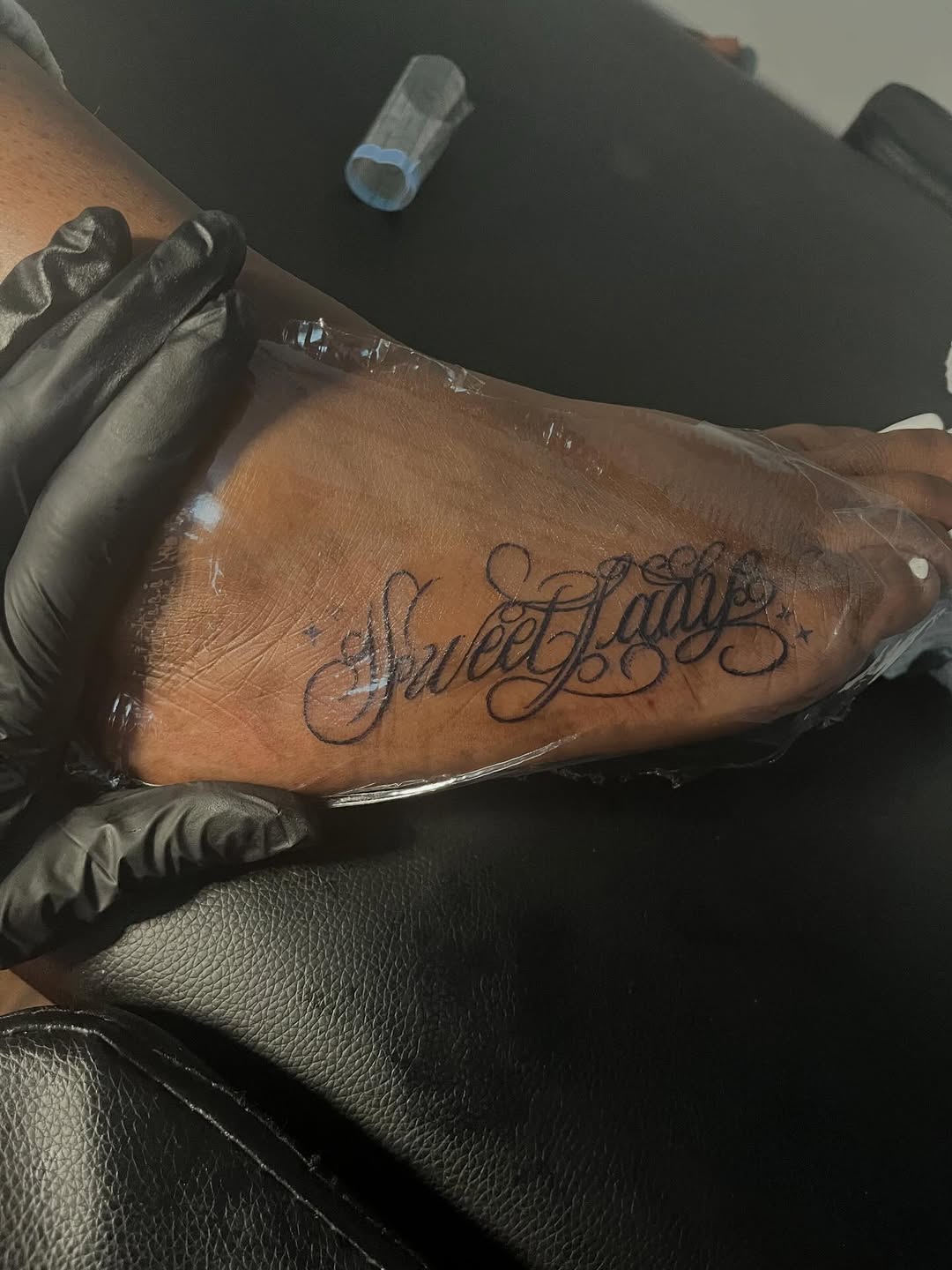 Tattoo by @inkbylaybae โ lettering_script, fine_line