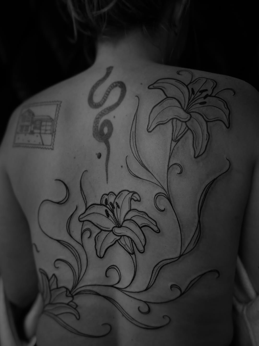 Tattoo by @spicy_sugarrr_tattoos — illustrative, black_and_grey