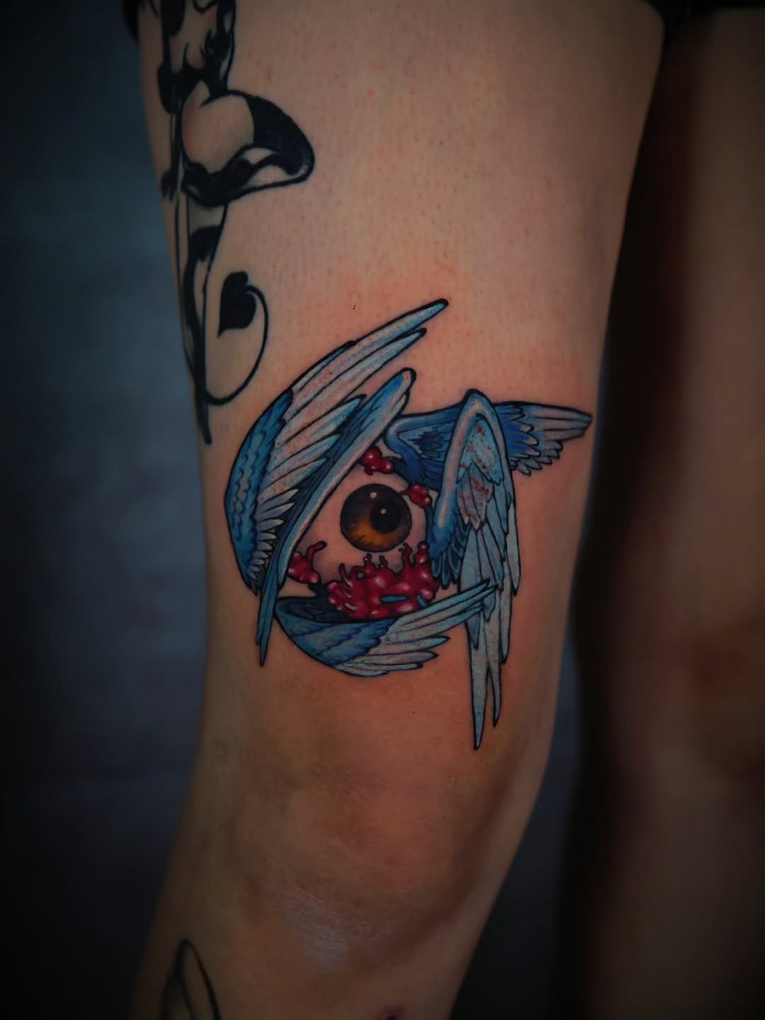Tattoo by @hyena_lapis — neo_traditional, realism