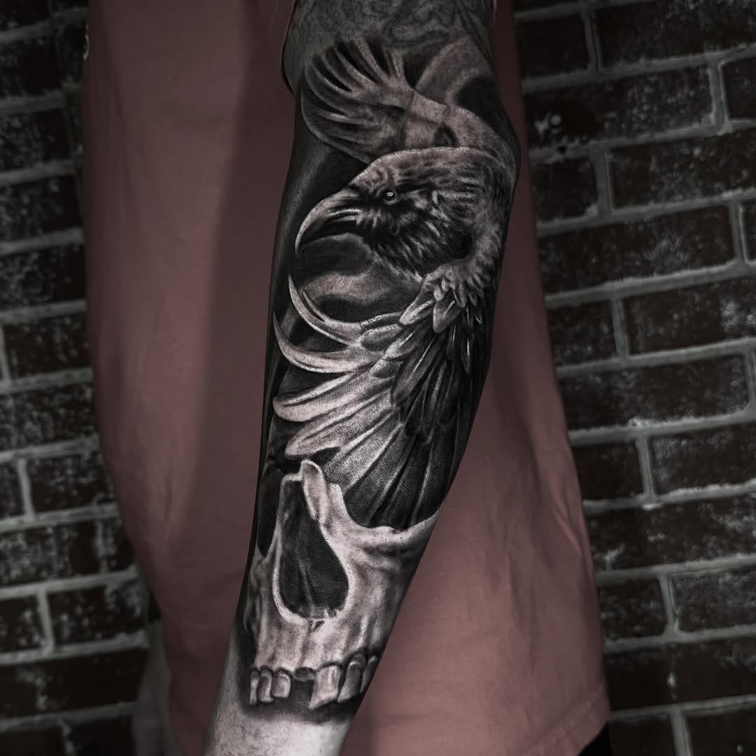 Tattoo by @jeremiahtattoos — black_and_grey, realism