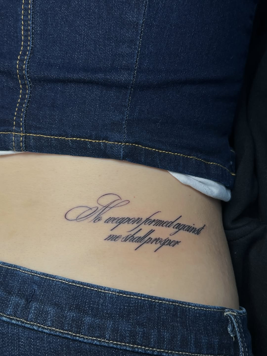 Tattoo by @jusan.tattoos β lettering_script, fine_line
