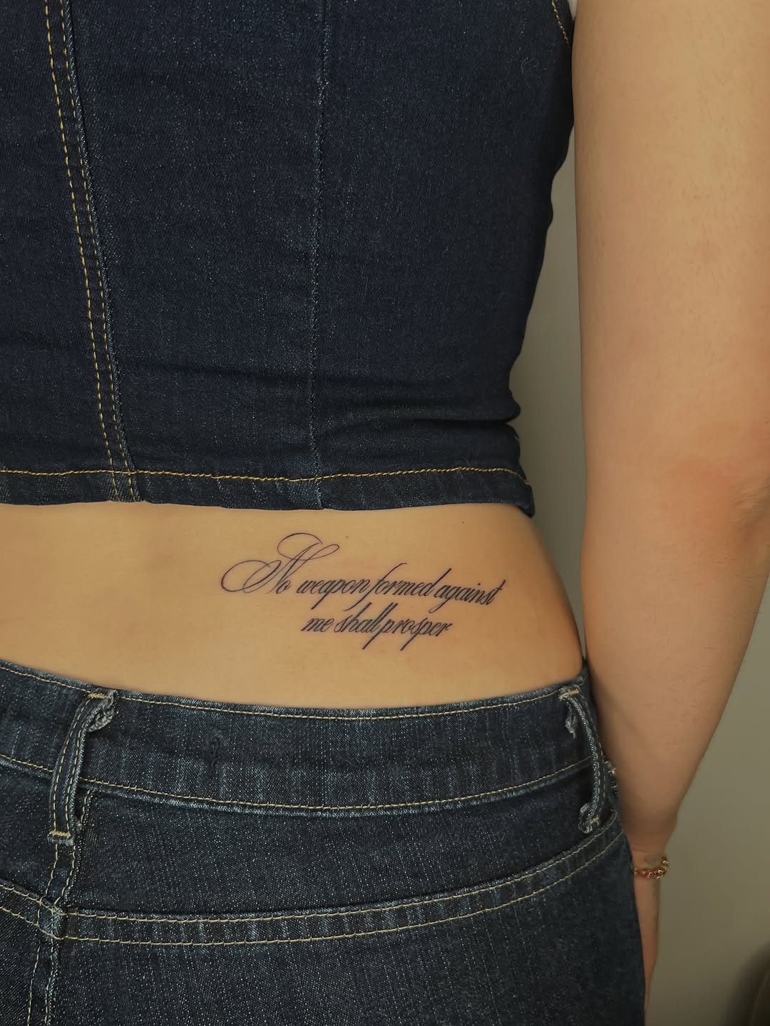 Tattoo by @jusan.tattoos β lettering_script, fine_line