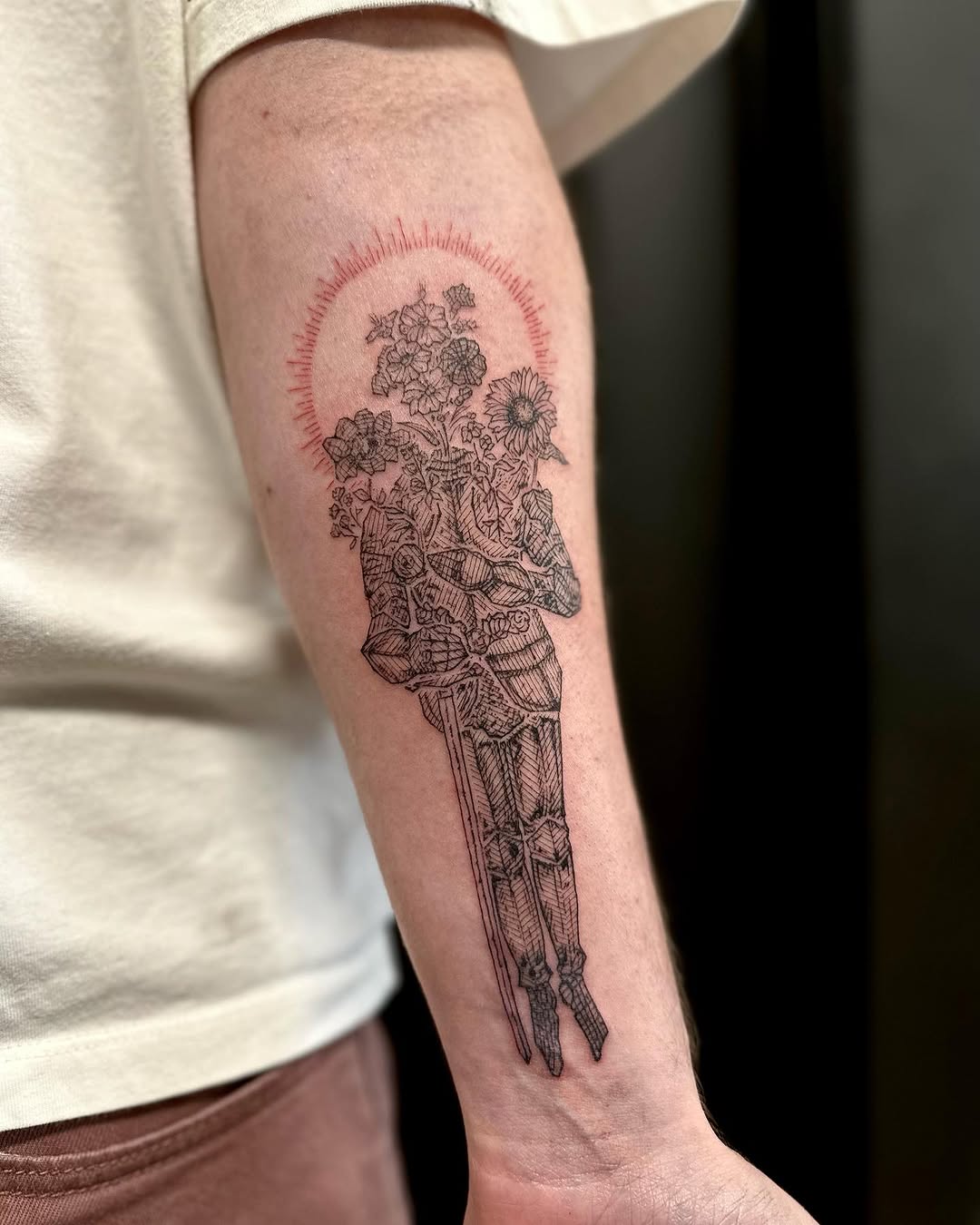Tattoo by @cierahightattoos — illustrative, black_and_grey