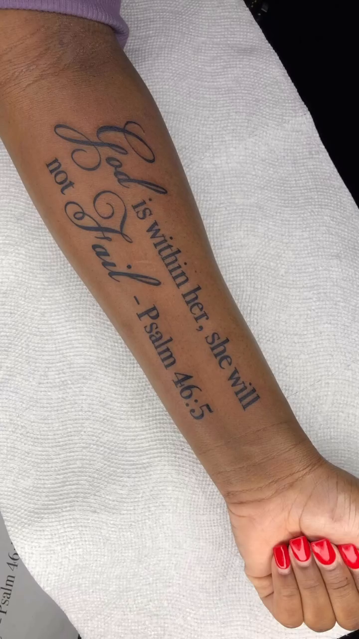 Tattoo by @inkbydes — lettering_script, fine_line