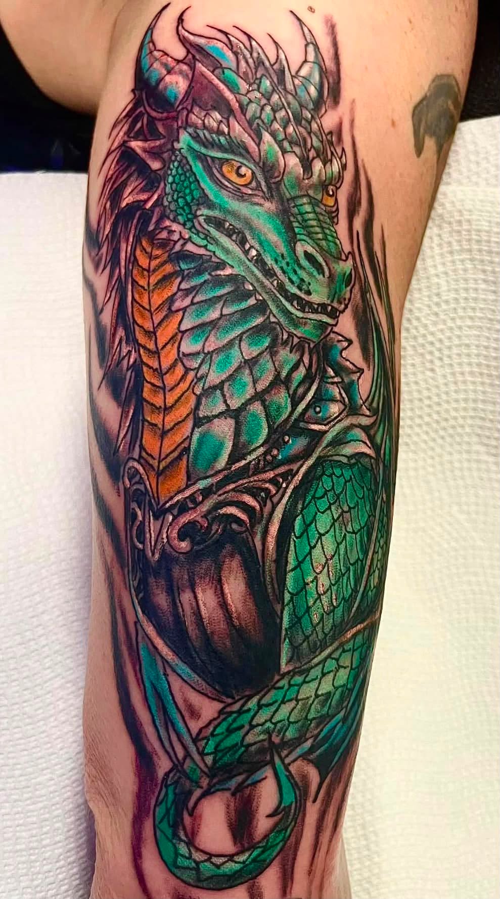 Tattoo by @classiccustomtattooing — realism, neo_traditional