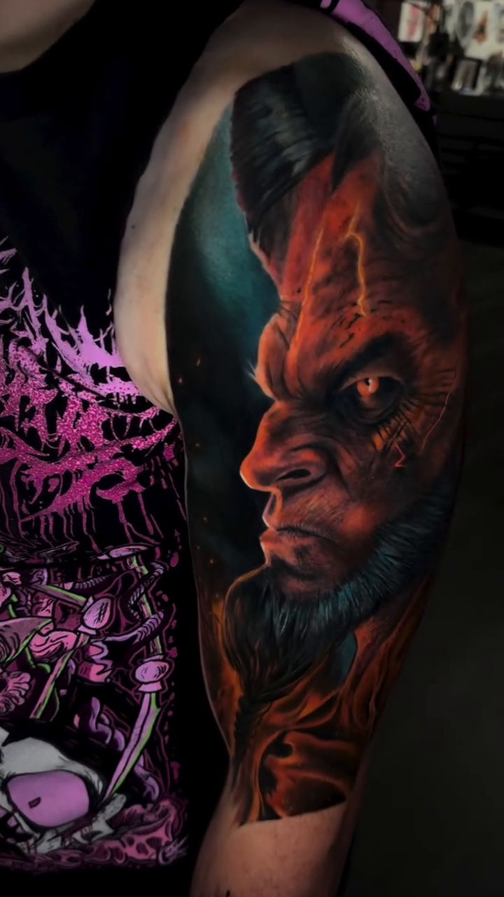 Tattoo by @dustinkaiser_tattoos โ realism, dark_realism