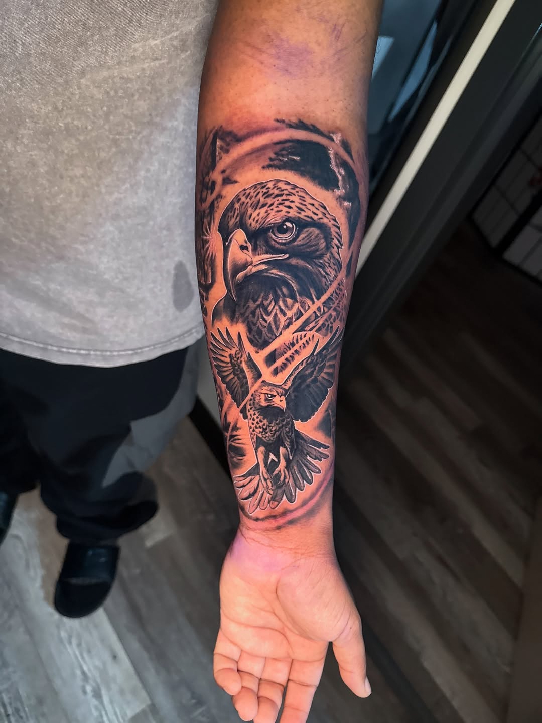 Tattoo by @societiesmenece β realism, black_and_grey