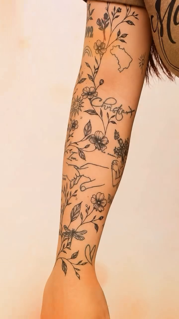 Tattoo by @kraken_inktattoo β fine_line, illustrative