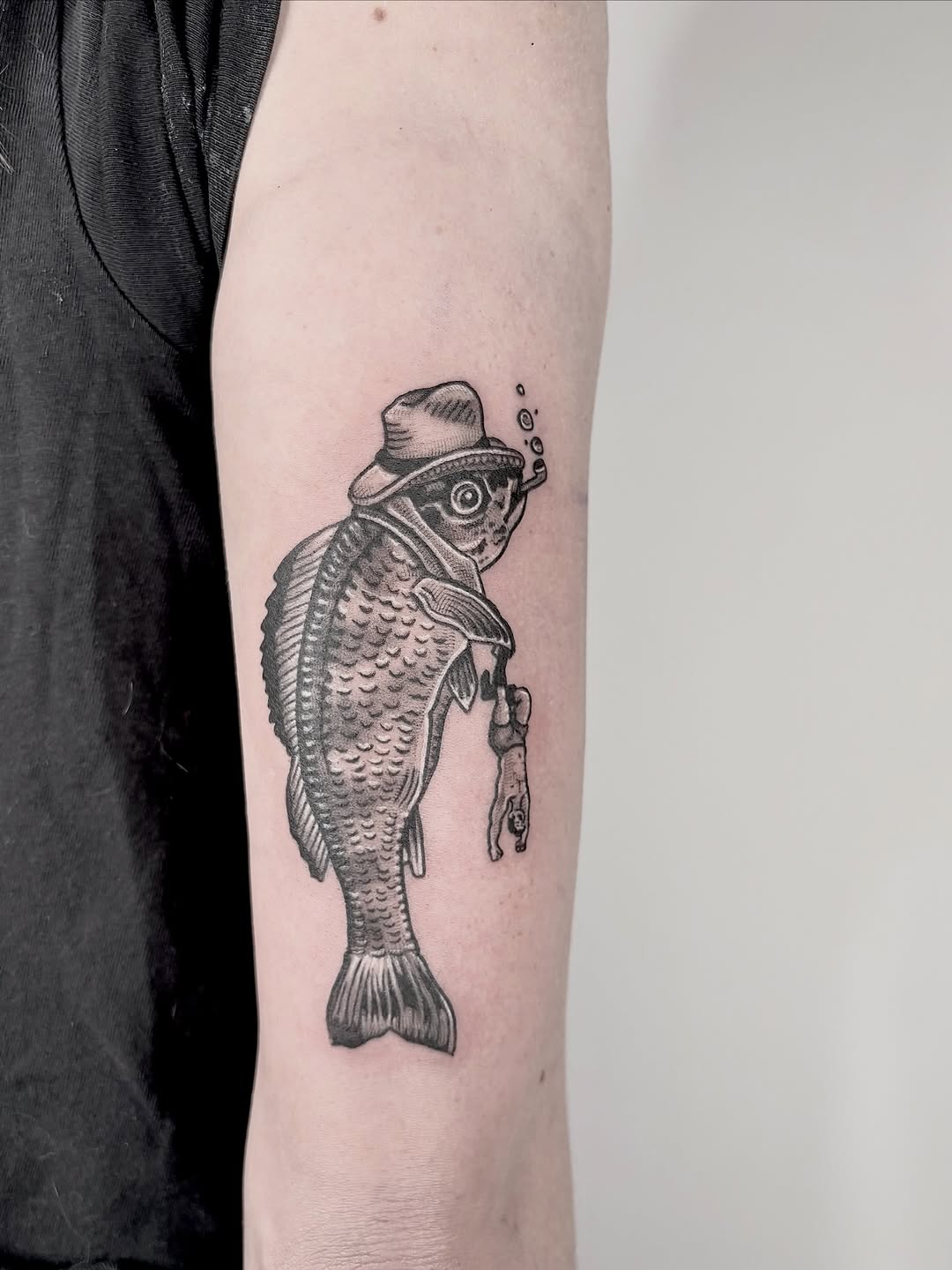 Tattoo by @miss.rage.tattoos — black_and_grey