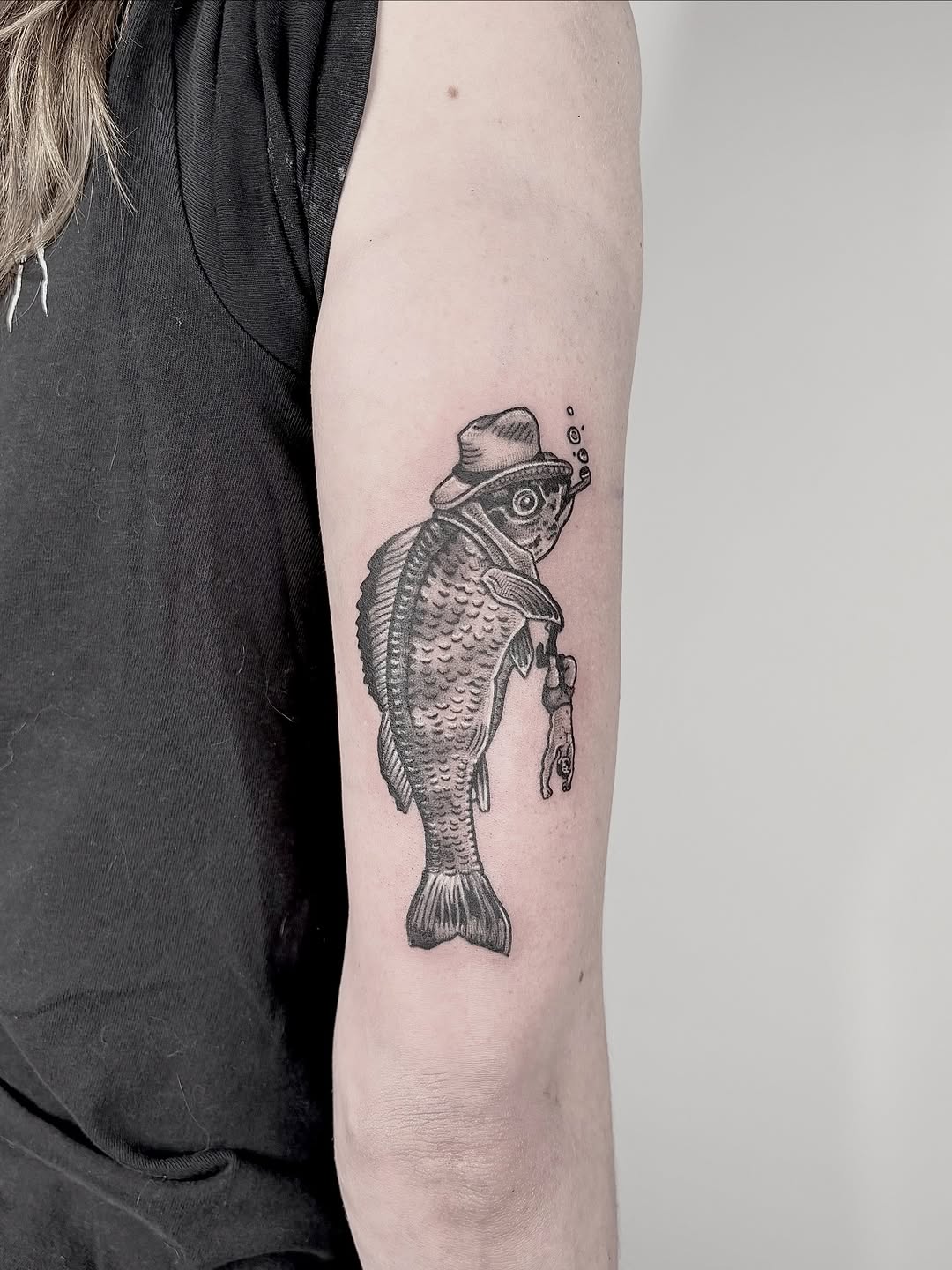 Tattoo by @miss.rage.tattoos — black_and_grey