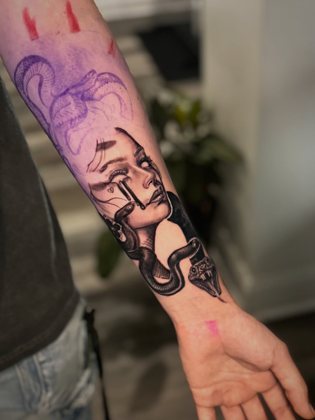 Tattoo by @mgstatts — black_and_grey, realism