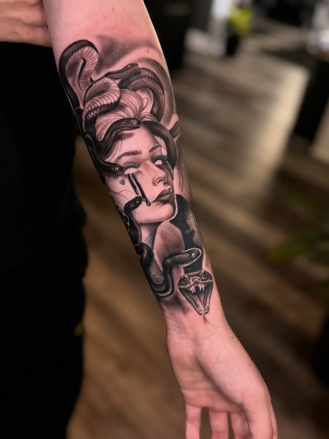 Tattoo by @mgstatts — black_and_grey, realism