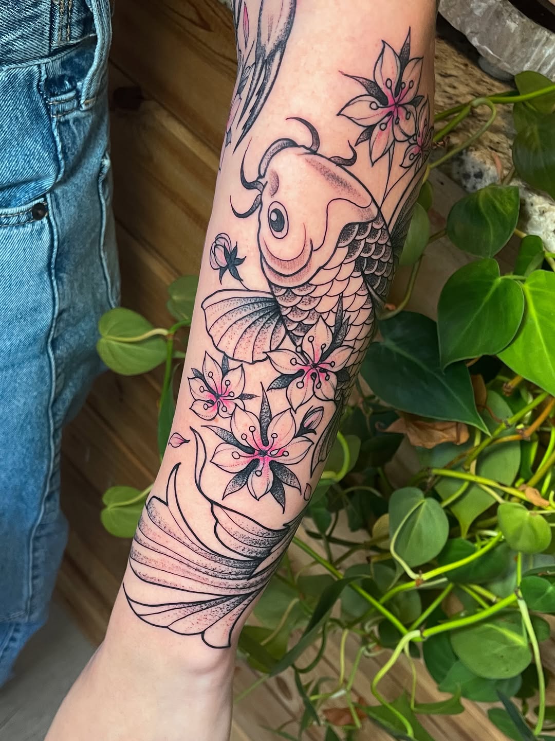 Tattoo by @devzdude — japanese_irezumi, black_and_grey