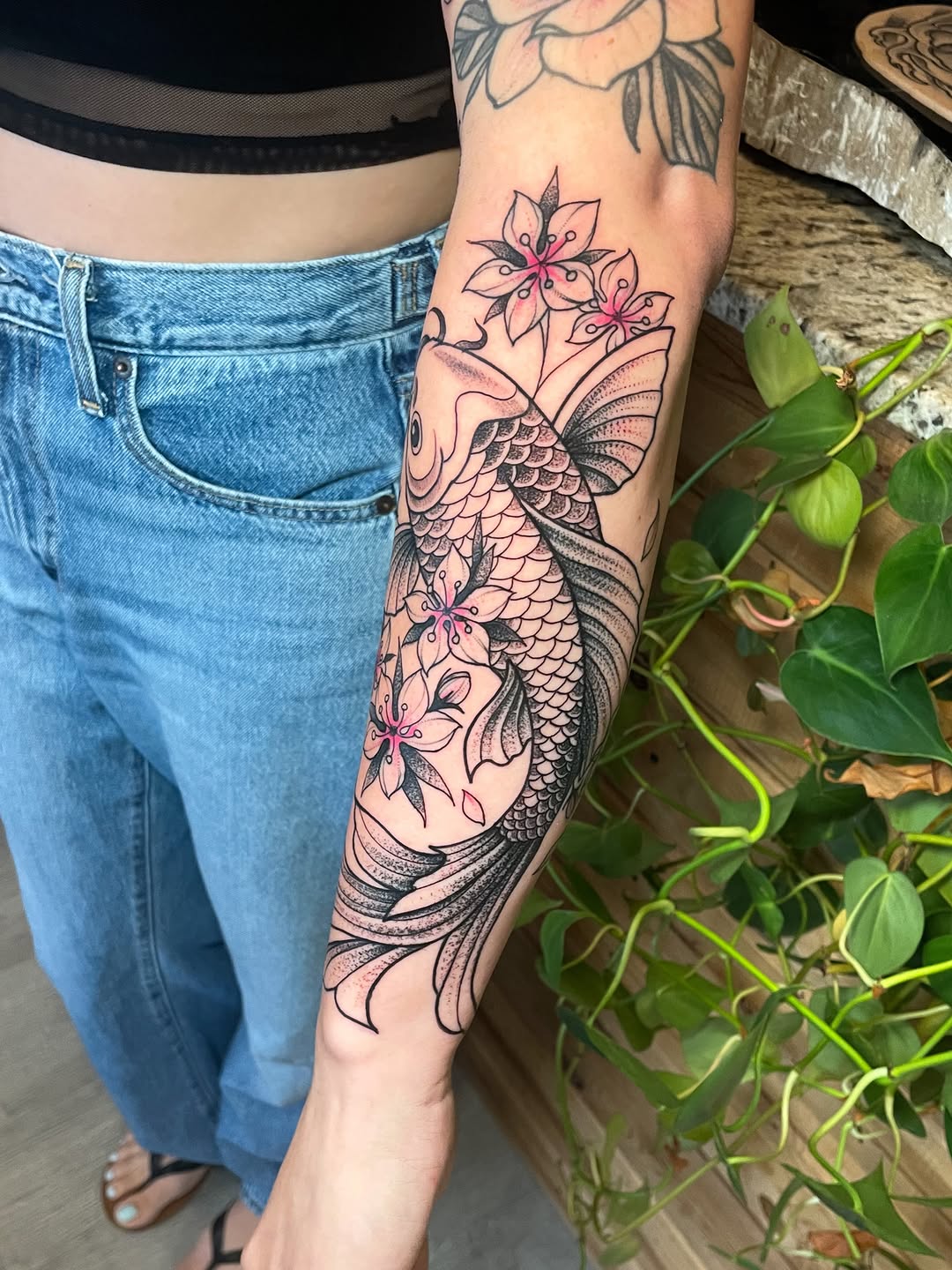 Tattoo by @devzdude — japanese_irezumi, black_and_grey