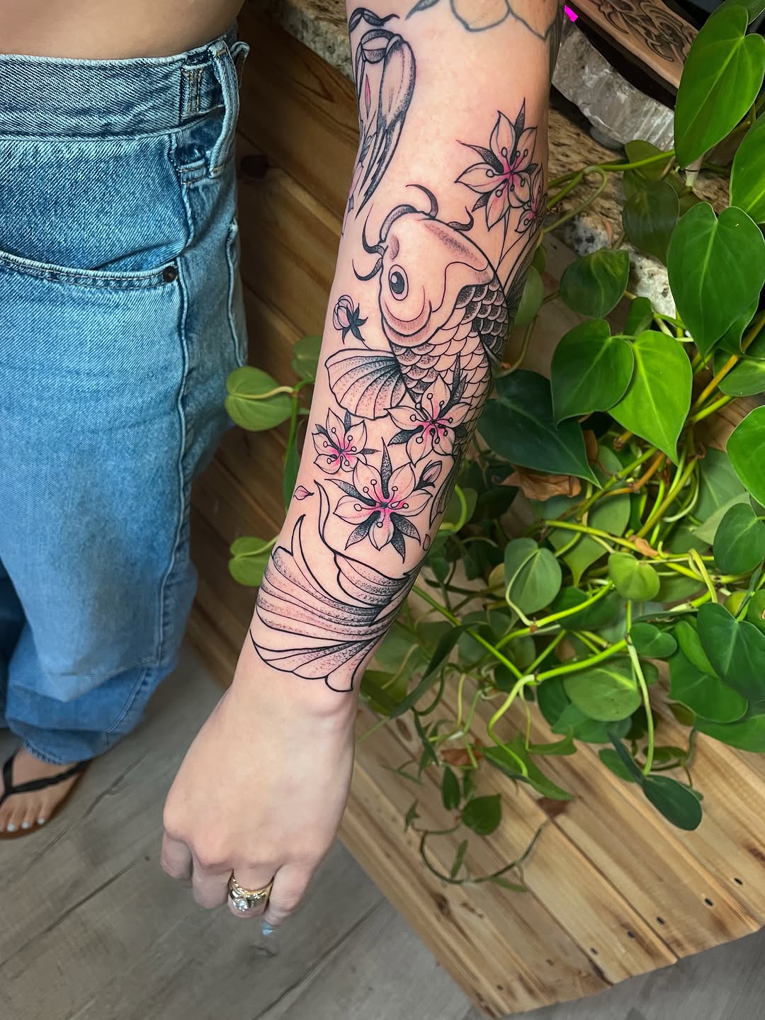 Tattoo by @devzdude — japanese_irezumi, fine_line