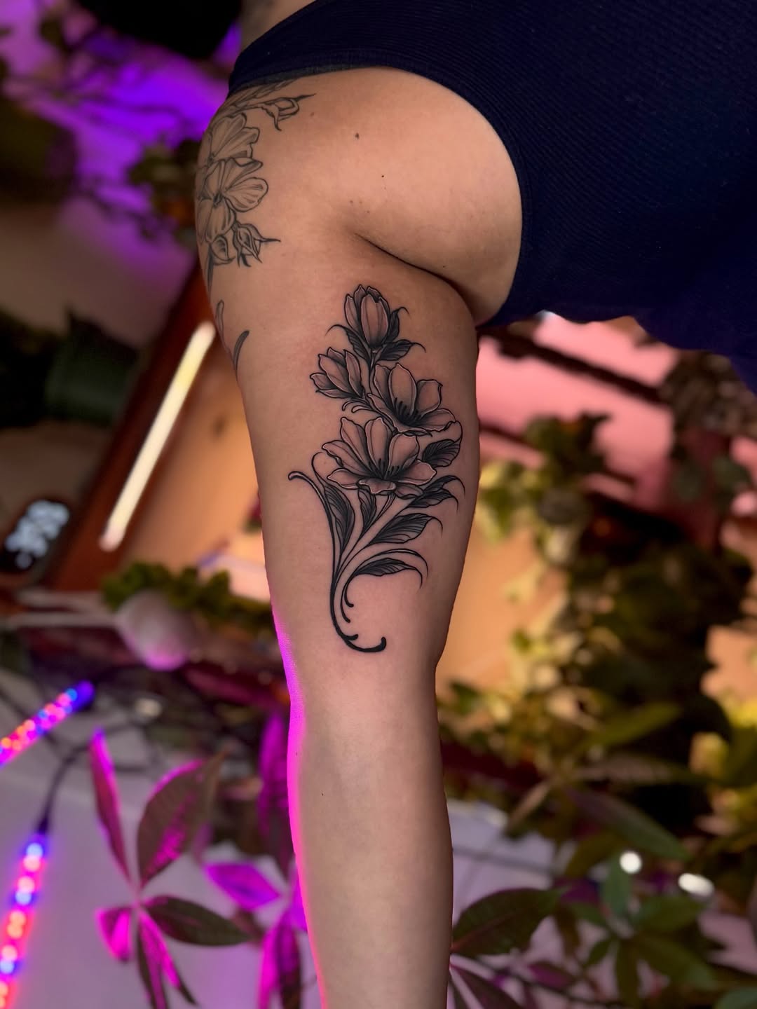 Tattoo by @angietatts — black_and_grey