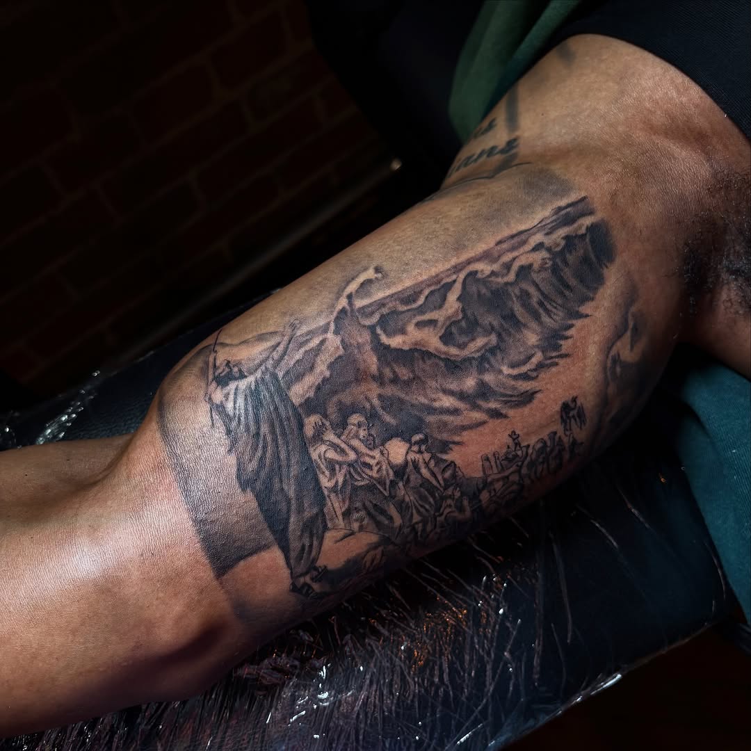 Tattoo by @koolzink — realism, black_and_grey