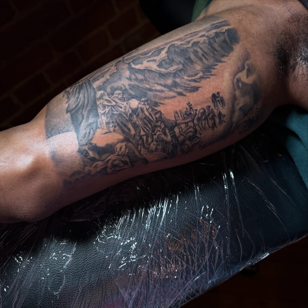 Tattoo by @koolzink — realism, black_and_grey