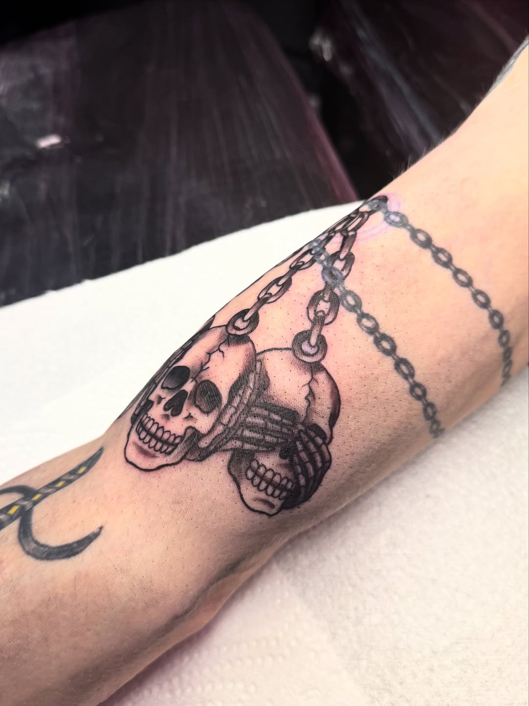 Tattoo by @dumb.blonde.tattoo โ black_and_grey, illustrative