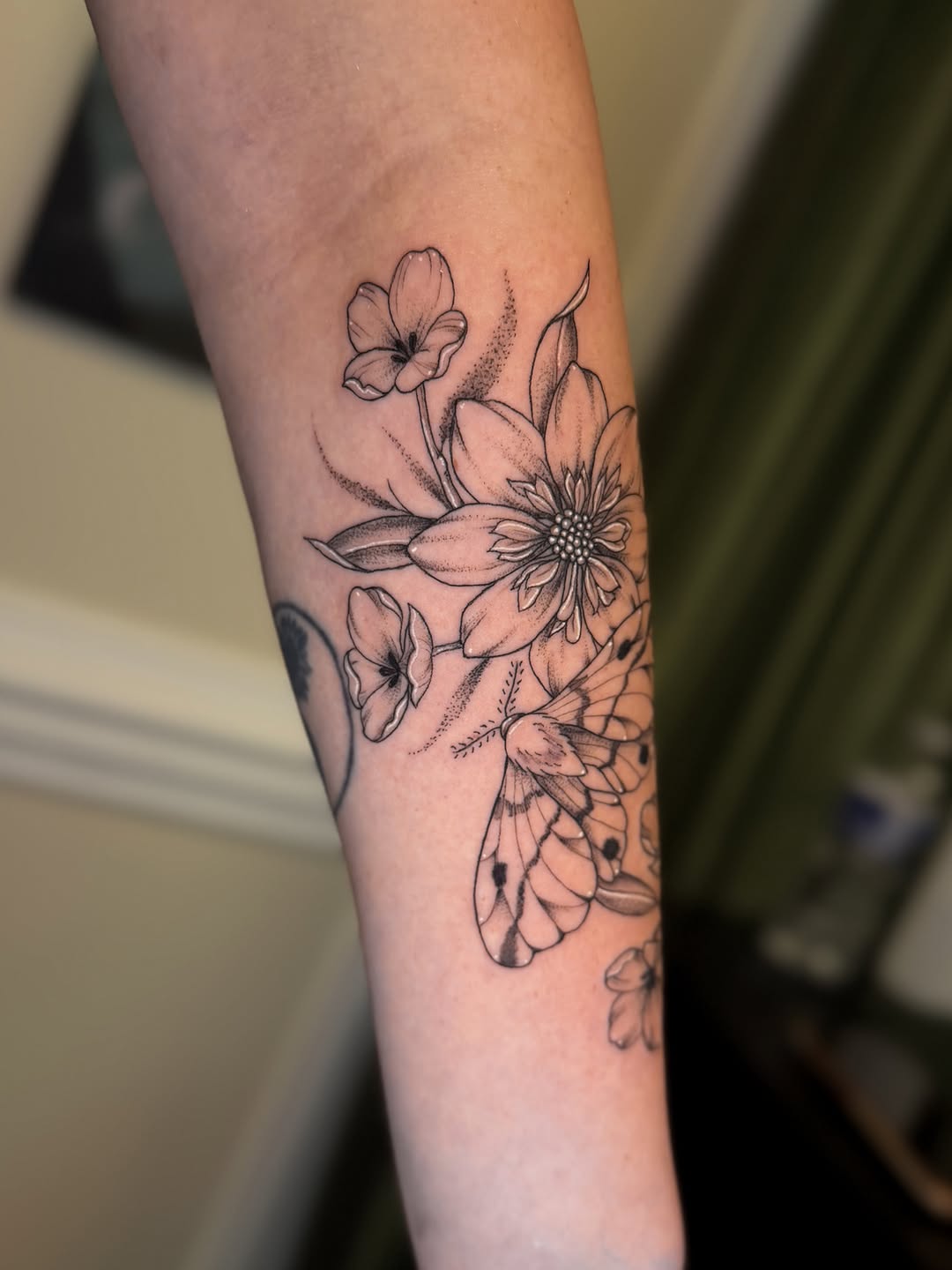 Tattoo by @mckennaskytattoos — illustrative, fine_line